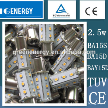 TUV CE 12 v BA15s smd levou carro, lâmpada do carro, alta qualidade 12 v 24 v led auto luz